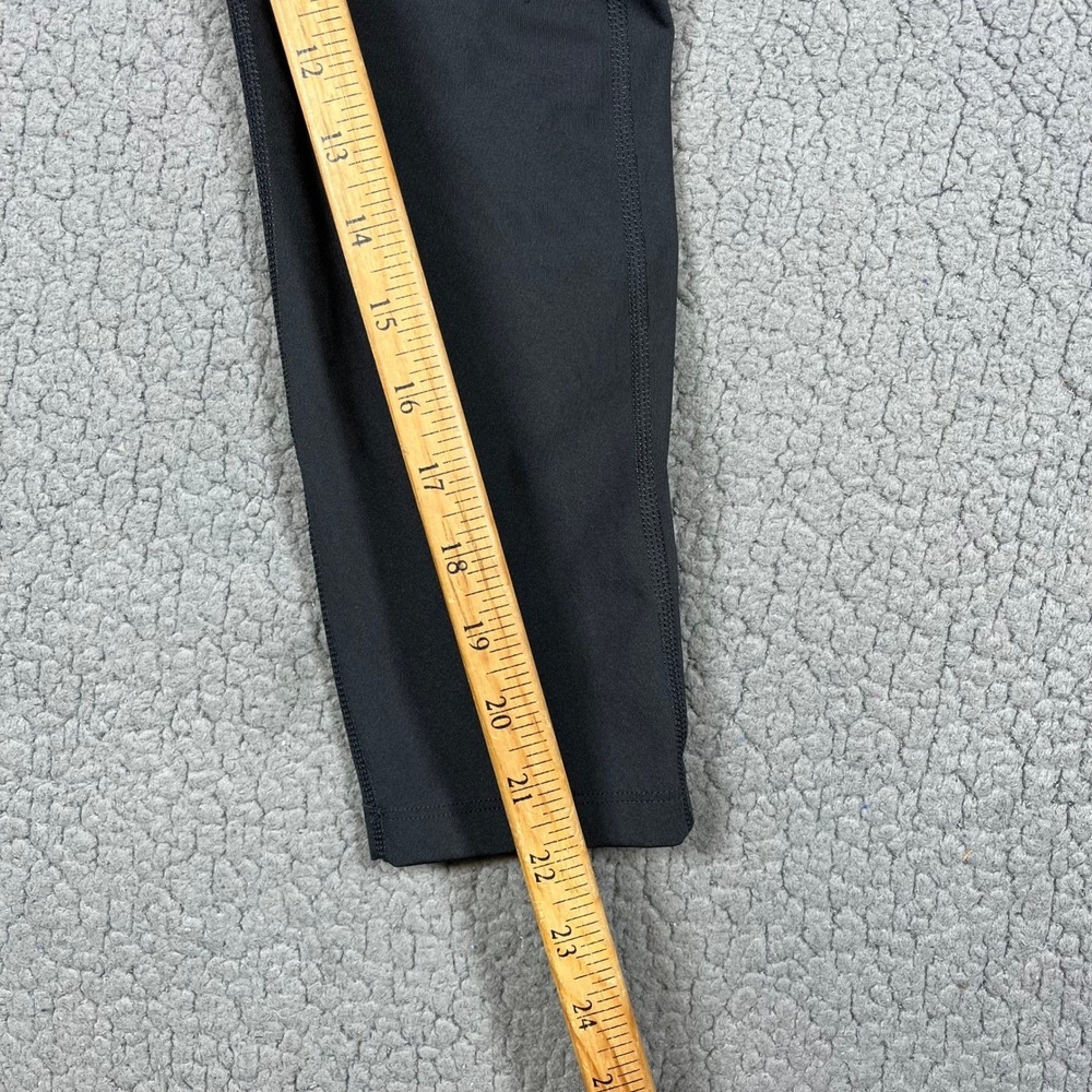 Nike Dri-FIT Womens Black Cropped Running Leggings Mesh Panels CZ9238-010 Size M - Picture 13 of 14
